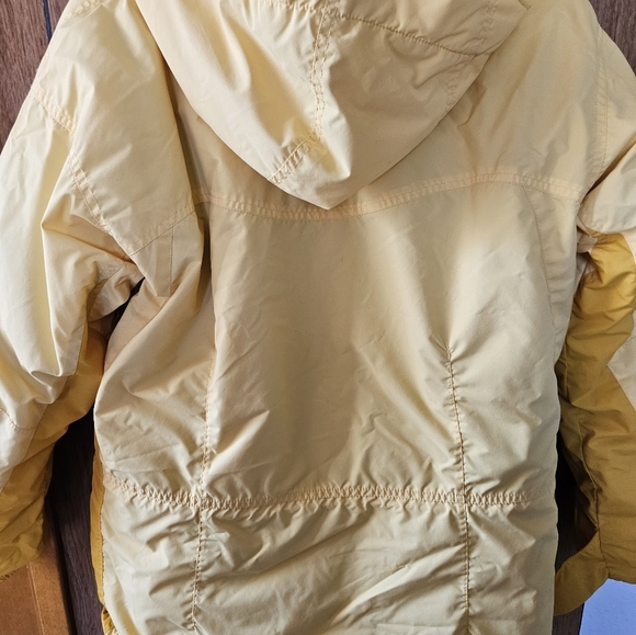 COLUMBIA Women Size L Yellow Interchange Coat Jacket - Picture 4 of 7